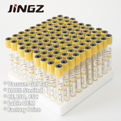 8ml φιαλίδιο 16*100mm ενεργοποιητών θρόμβων γυαλιού σωλήνας ενεργοποιητών θρόμβων διαχωριστών ορών