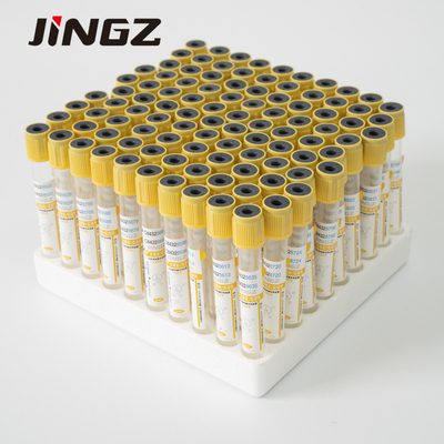Σωλήνας χρυσή ΚΑΠ 13*75mm 13*100mm ενεργοποιητών θρόμβων πηκτωμάτων δειγματοληψίας αίματος ασφάλειας