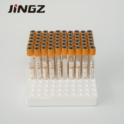 Σωλήνας 2ml-6ml συλλογής δειγμάτων αίματος ενεργοποιητών θρόμβων πηκτικών κόκκινων κορυφών