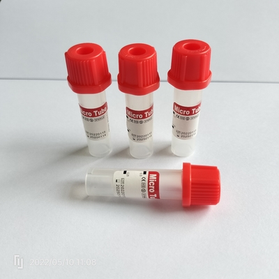 Χωρίς πρόσθετα Κόκκινο μίνι σωλήνα 0,5 ml Παιδιατρικό σωλήνα συλλογής αίματος