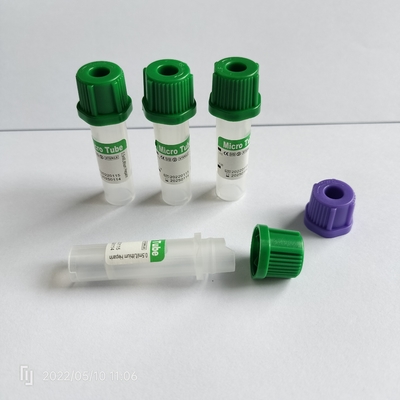 Πράσινος σωλήνας 0.25ml-1ml συλλογής αίματος μικροϋπολογιστών ΚΑΠ περιφερειακός για παιδιατρικό