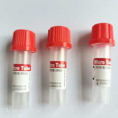 Παιδιατρικός σωλήνας 11*45mm συλλογής αίματος μικροϋπολογιστών CE ISO13485 για τον ασθενή Geriatriatric