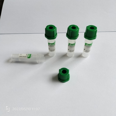 8*45mm Lithium Heparin Mini Tubes Green Micro Non Vacuum Tube με σωλήνα