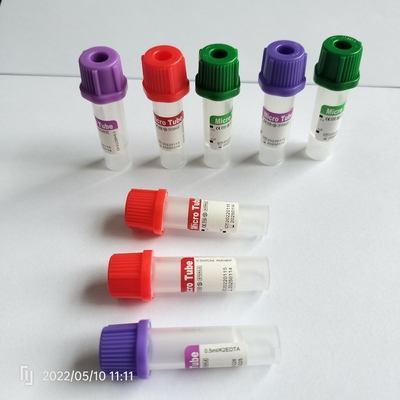 Χωρίς πρόσθετα Κόκκινο μίνι σωλήνα 0,5 ml Παιδιατρικό σωλήνα συλλογής αίματος
