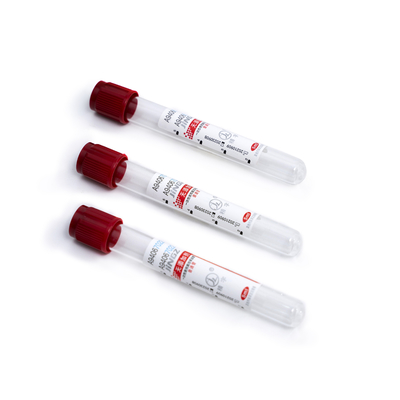Κανένας πρόσθετος σαφής σωλήνας 0.5ml-10ml αίματος κόκκινων κορυφών