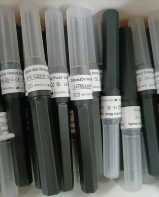 Black Vacuum Needle 22g Multi Sample Blood Collection Needle with Holder