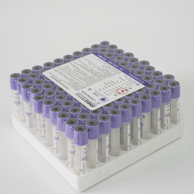 Ιατρικό κενό EDTA K3 Lavender φιαλιδίων τοπ σημάδι σωλήνων ISO13485 συλλογής αίματος