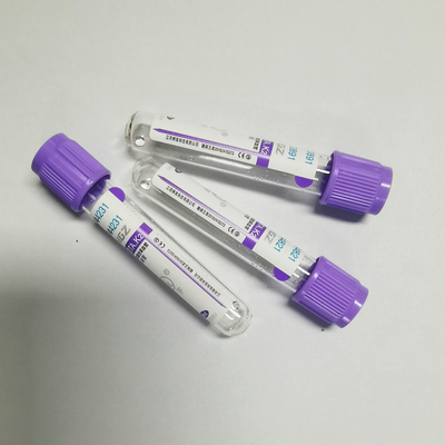 EDTA μικροϋπολογιστών K3 JINGZ 0.25ml-10ml ο σωλήνας συλλογής αίματος με το χρώμα κωδικοποίησε τα καλύμματα