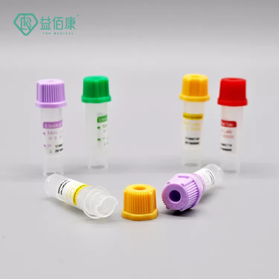 Σωλήνας 0.5ml PP 8*45mm συλλογής αίματος μικροϋπολογιστών Vacuum ηπαρίνης για μιάς χρήσεως