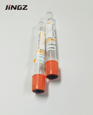 4ml σωλήνας ενεργοποιητών θρόμβων ορών κόκκινων κορυφών που χρησιμοποιείται για τη δοκιμή πήξης