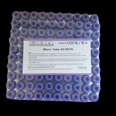 Μικροί μίνι παιδιατρικοί Edta σωλήνες 8*45mm Edta PP μπουκάλι δειγμάτων
