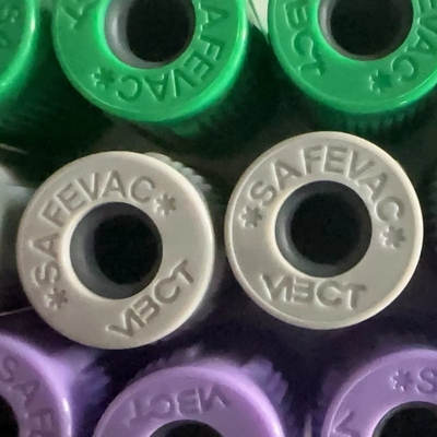 SAFEVAC κλειστός σωλήνας ΚΑΠ αίματος τύπων με το λαστιχένιο πώμα συγκεντρωμένη Dia.13mm ΚΑΠ
