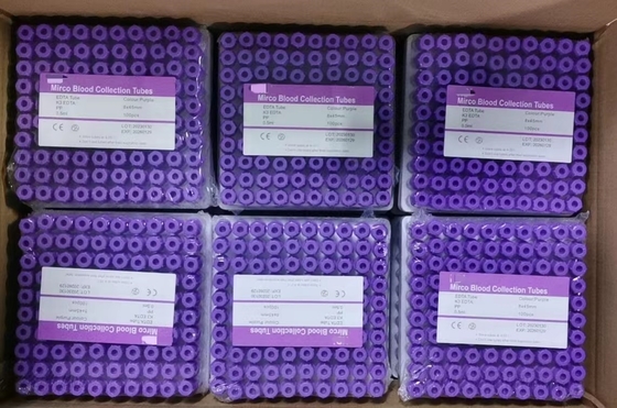 0.5ml σωλήνας συλλογής αίματος μικροϋπολογιστών ικανότητας - 2 χρονικό μίνι Edta ραφιών έτη σωλήνων