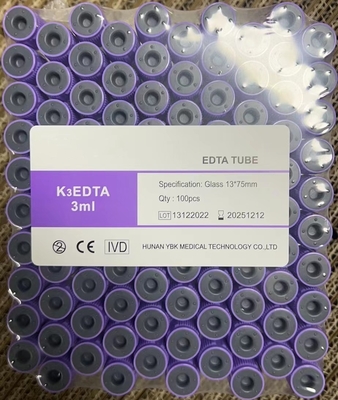 Αποστειρωμένος ακτινοβολία EDTA σωλήνας για την πρόσθετη συγκέντρωση συλλογής 3.2mg/Ml αίματος