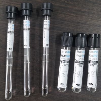 Μαύρο κάλυμμα 1,6 ml 1, 28 ml Σίδιο Citrate 3, 8% ESR σωλήνα