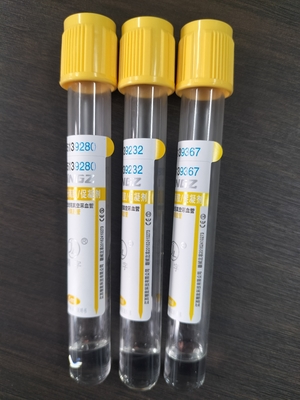 Ιατρικό σωλήνα συλλογής αίματος JINGZ 2-10 ml Gel Activator με κίτρινο επάνω μέρος