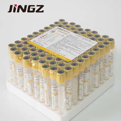 Εργοστάσιο ζεστές πωλήσεις Κίτρινο Cap Gel θρόμβος ενεργοποιητή Διάλεξη αίματος σωλήνες Αντιεγγυητικό σωλήνα SST σωλήνα