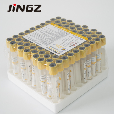Ιατρικός σωλήνας συλλογής αίματος κενού 2-10 ml Gel σωλήνας με κίτρινο πάνω