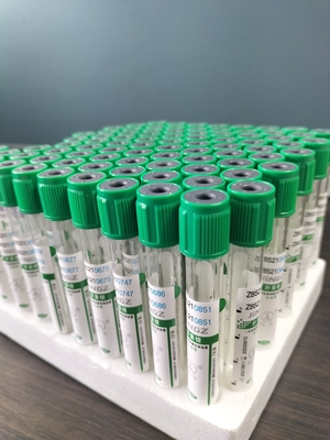 Πράσινο κάλυμμα 2 ml-10 ml σωλήνα αιπαρίνης νατρίου για ιατρική εξέταση αίματος