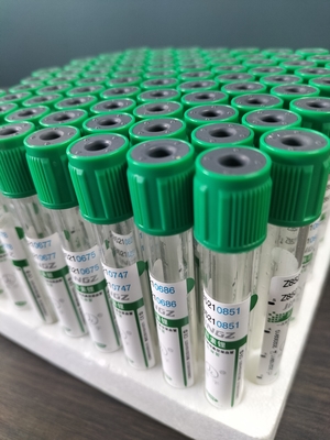 Πράσινο κάλυμμα 2 ml-10 ml σωλήνα αιπαρίνης νατρίου για ιατρική εξέταση αίματος