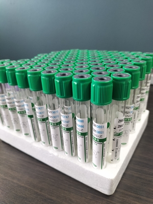 Πράσινο κάλυμμα 2 ml-10 ml σωλήνα αιπαρίνης νατρίου για ιατρική εξέταση αίματος