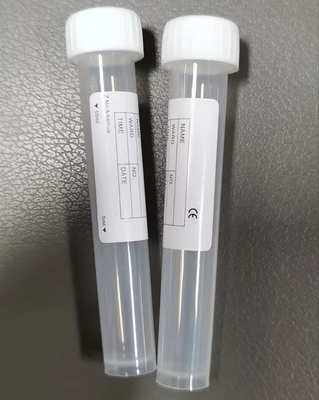 Λευκός καπάκι απλός δοκιμαστικός σωλήνας 10 ml 16*100 mm για τη μεταφορά δειγμάτων εργαστηρίου