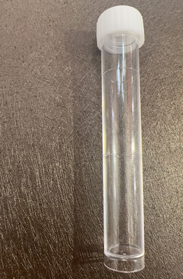 Λευκός καπάκι απλός δοκιμαστικός σωλήνας 10 ml 16*100 mm για τη μεταφορά δειγμάτων εργαστηρίου
