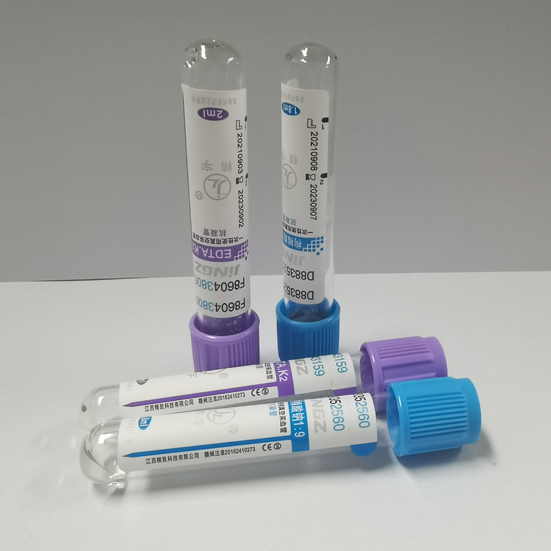 Lavender EDTA περάτωσης 2ml 3ml 4ml K2 συγκολλητικός τύπος ετικετών εγγράφου σωλήνων
